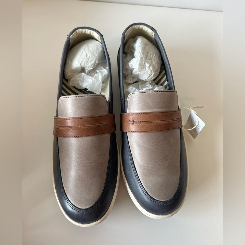 Taos Footwear Upward Steel/Taupe Women’s Leather Loafers, NEW, Size 9 - Picture 3 of 10